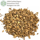 Heap of organic elecampane root