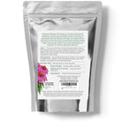 Silver packaging with a label featuring an echinacea flower and text on a white background