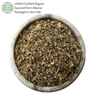 Dried mullein in a bowl